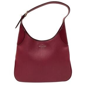 Kate Spade Aster Leather Shoulder Bag COA Burgundy Tone
